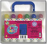 Kids Shimmer Paint in 6-Pack Carry Case by CRAFTY DAB