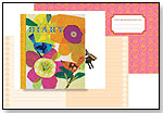 Bird Flower Lock Diary by eeBoo corp.