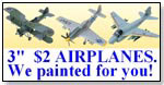 FURUTA (Japan) 3" Prepainted Airplane Model Kit by BC INDUSTRIES