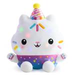 Gabby’s Dollhouse Celebrations, Sprinkle Party Cakey Cat Plush, 10-Inch Interactive Stuffed Animal with Sounds, Kids Toys for Girls & Boys Ages 3+